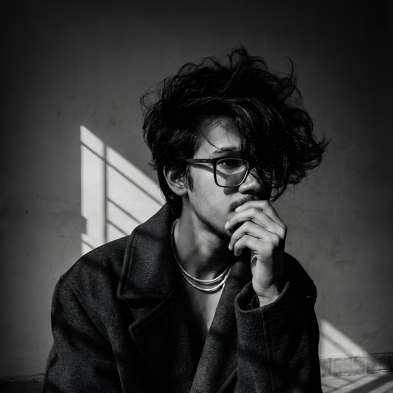 Sample AI-generated portrait being scanned